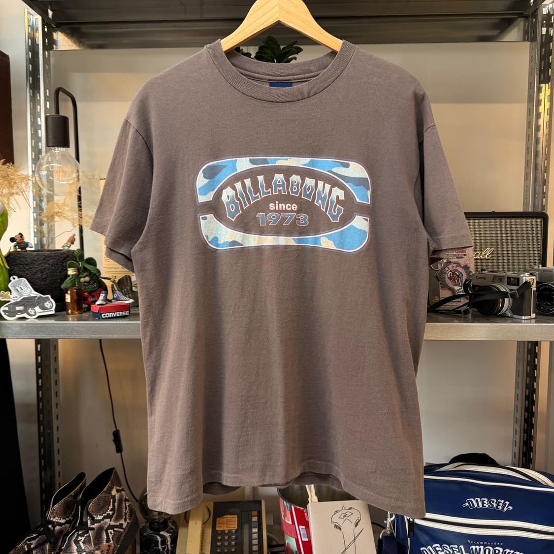 90S 빌라봉 워싱 페이딩 로고 아웃 티셔츠 M L 상품이미지1