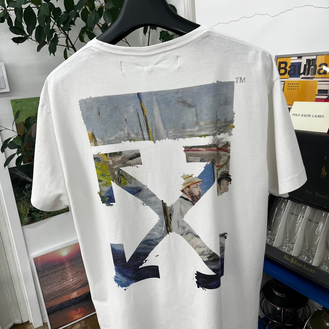 오프화이트 반팔 티셔츠 S 상품이미지2