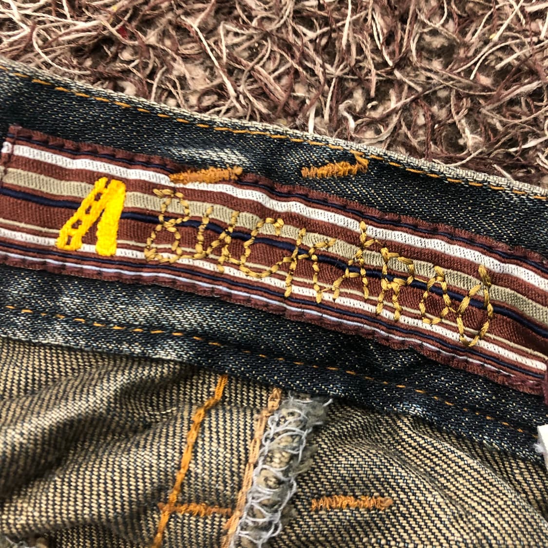 버커루 빅포켓 카고 워싱 데님 팬츠 상품이미지7