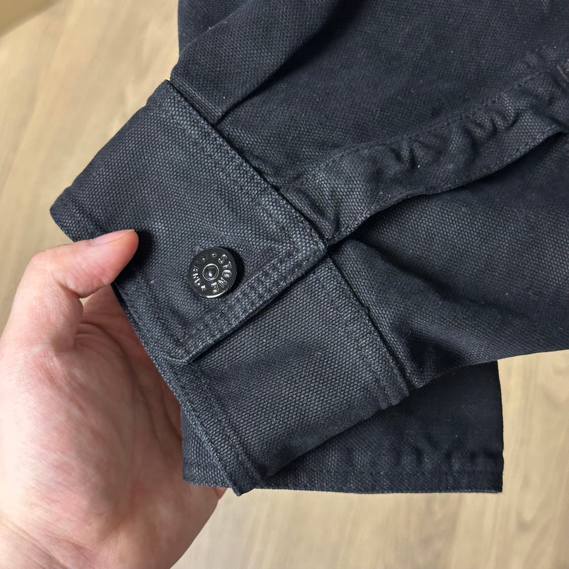 [3XL] 25FW 스톤아일랜드 코튼 오버셔츠 블랙 상품이미지5