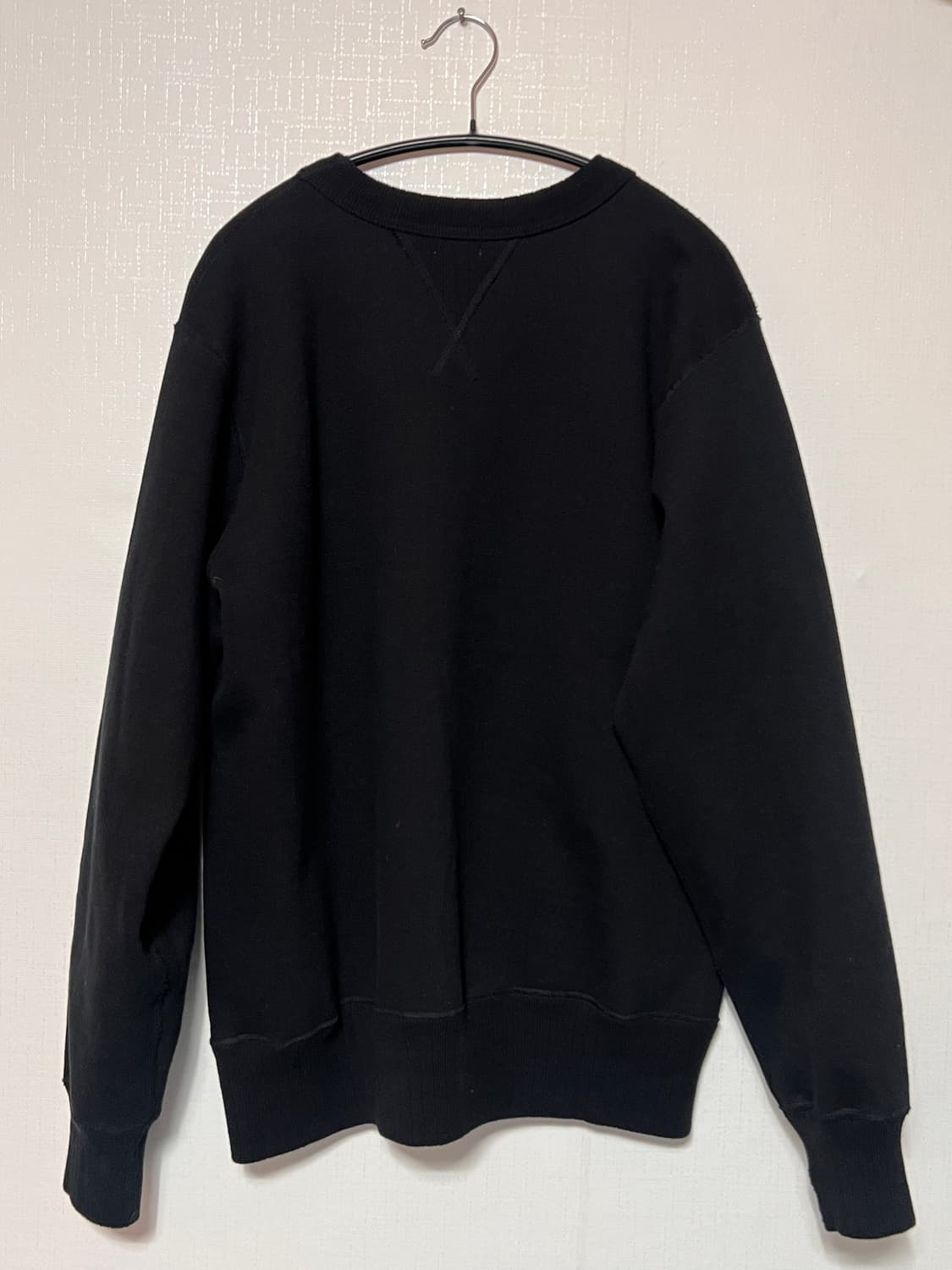 1회착) 화이츠빌 스웻 블랙 m / 맨투맨 웨어하우스 상품이미지3