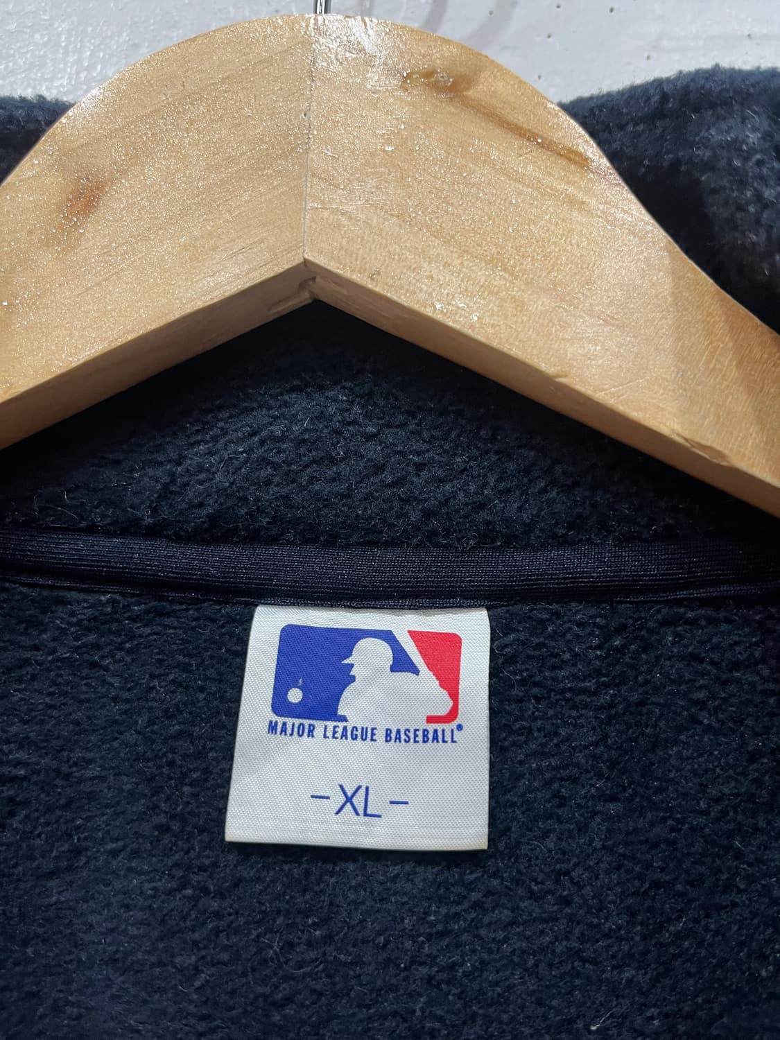 유니클로 MLB 뉴욕양키즈 반집업 풀오버 후리스 네이비 상품이미지5