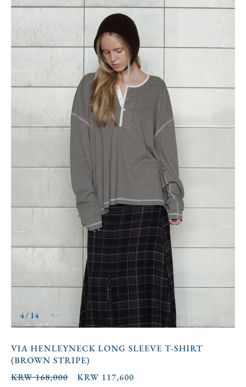 비아플레인 HENLEYNECK LONG SLEEVE T-SHIRT 상품이미지2