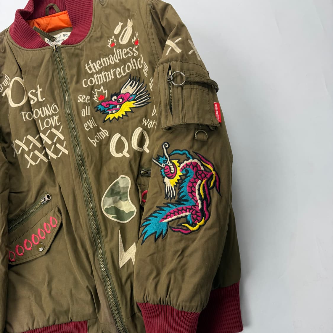 더 매드니스 pink drake ma-1 자켓 상품이미지4