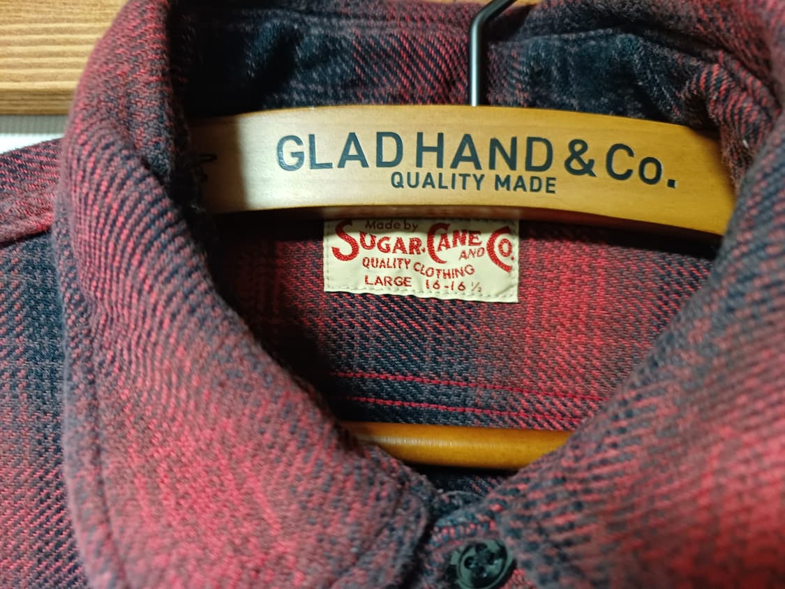 슈가케인 옴브레 체크셔츠 L 상품이미지2