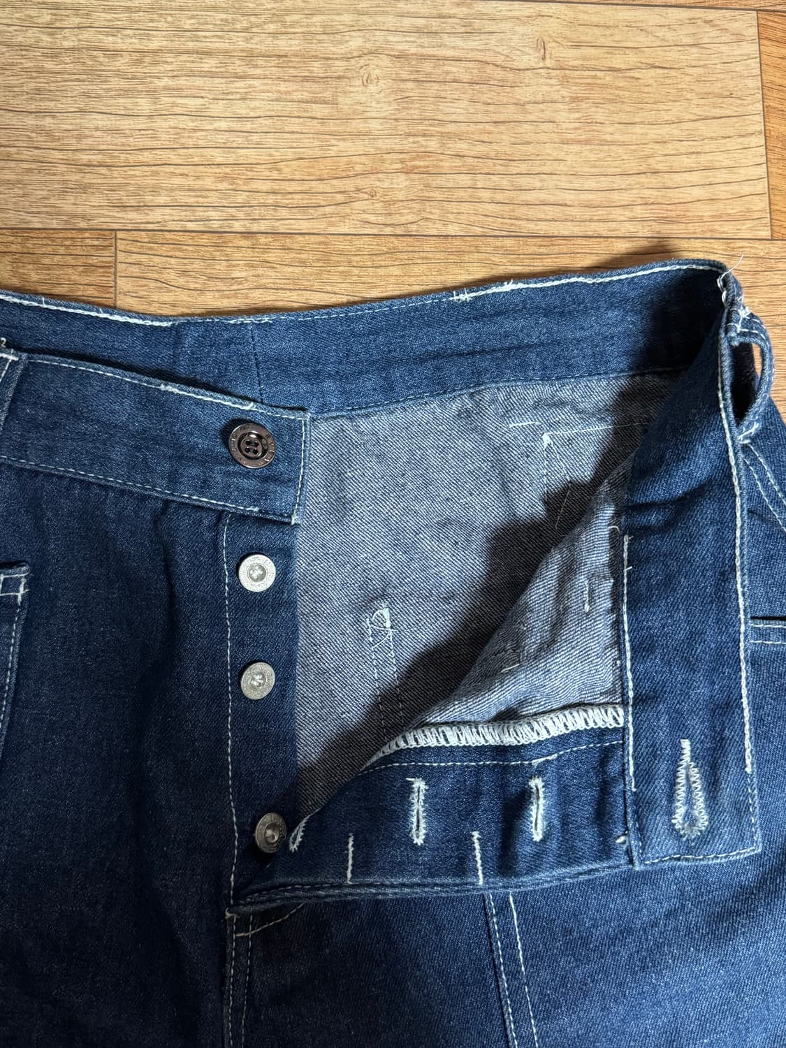 Ymcl ky 퍼티그 데님 팬츠 상품이미지3