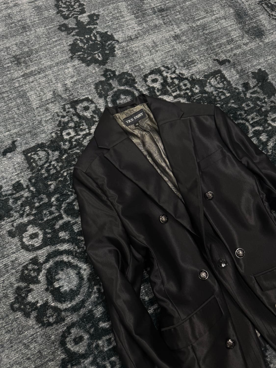 Vice fairy 00s vkei satin double jacket 상품이미지2