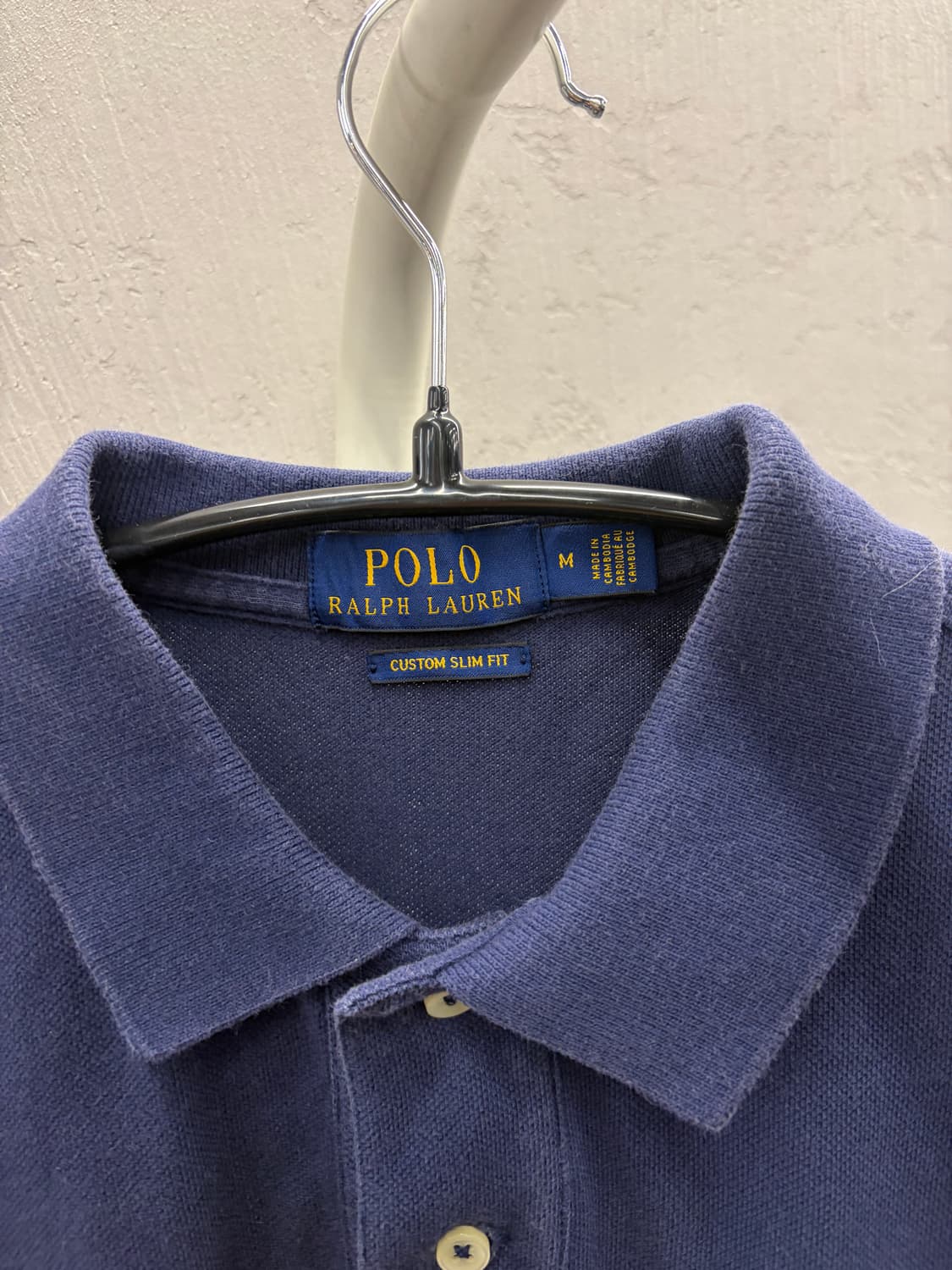 폴로 카라 반팔 티셔츠 네이비 M 상품이미지3