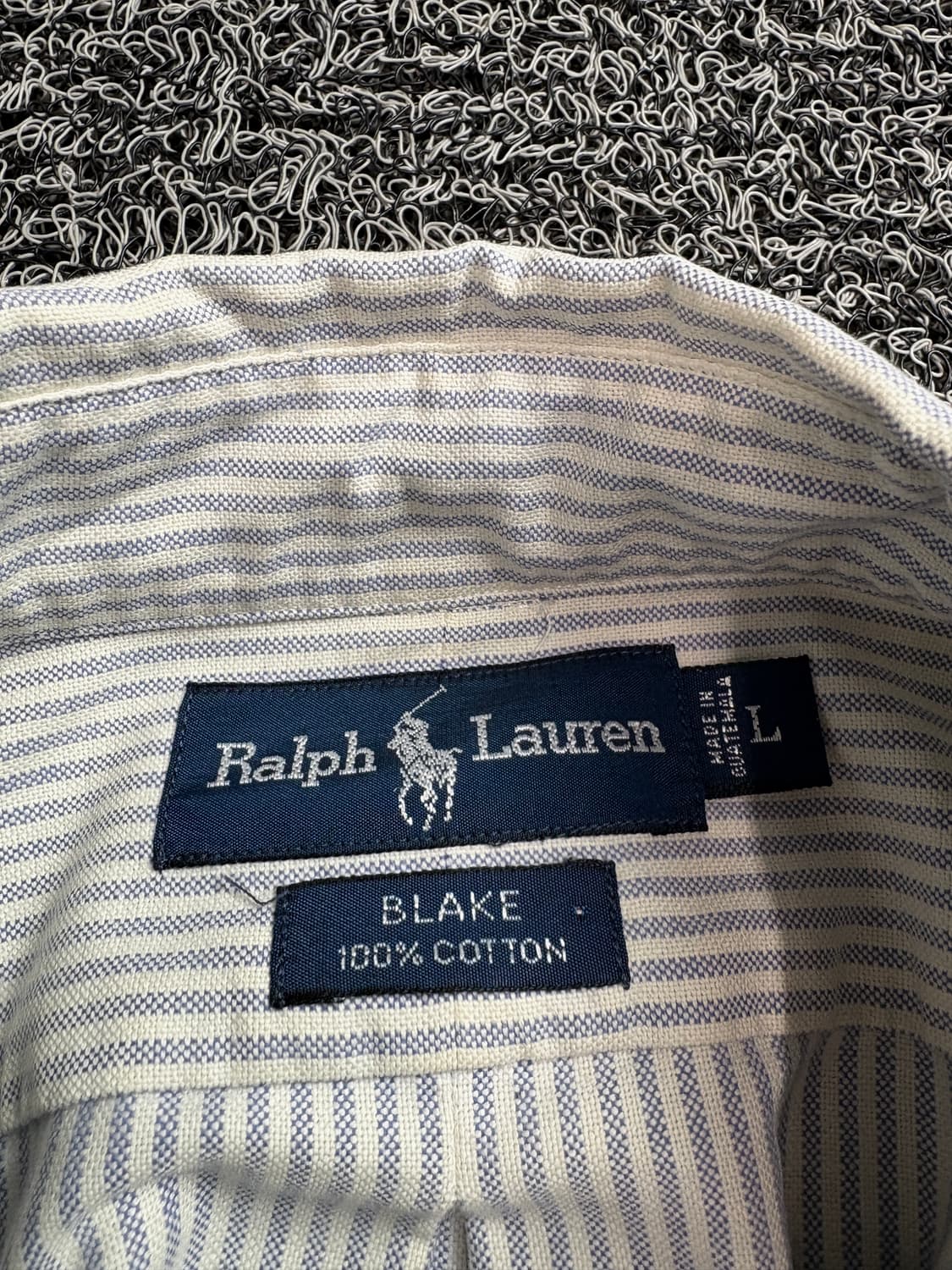 폴로 랄프로렌 포니로고 클래식핏 스트라이프 옥스퍼드 셔츠 2109 상품이미지3