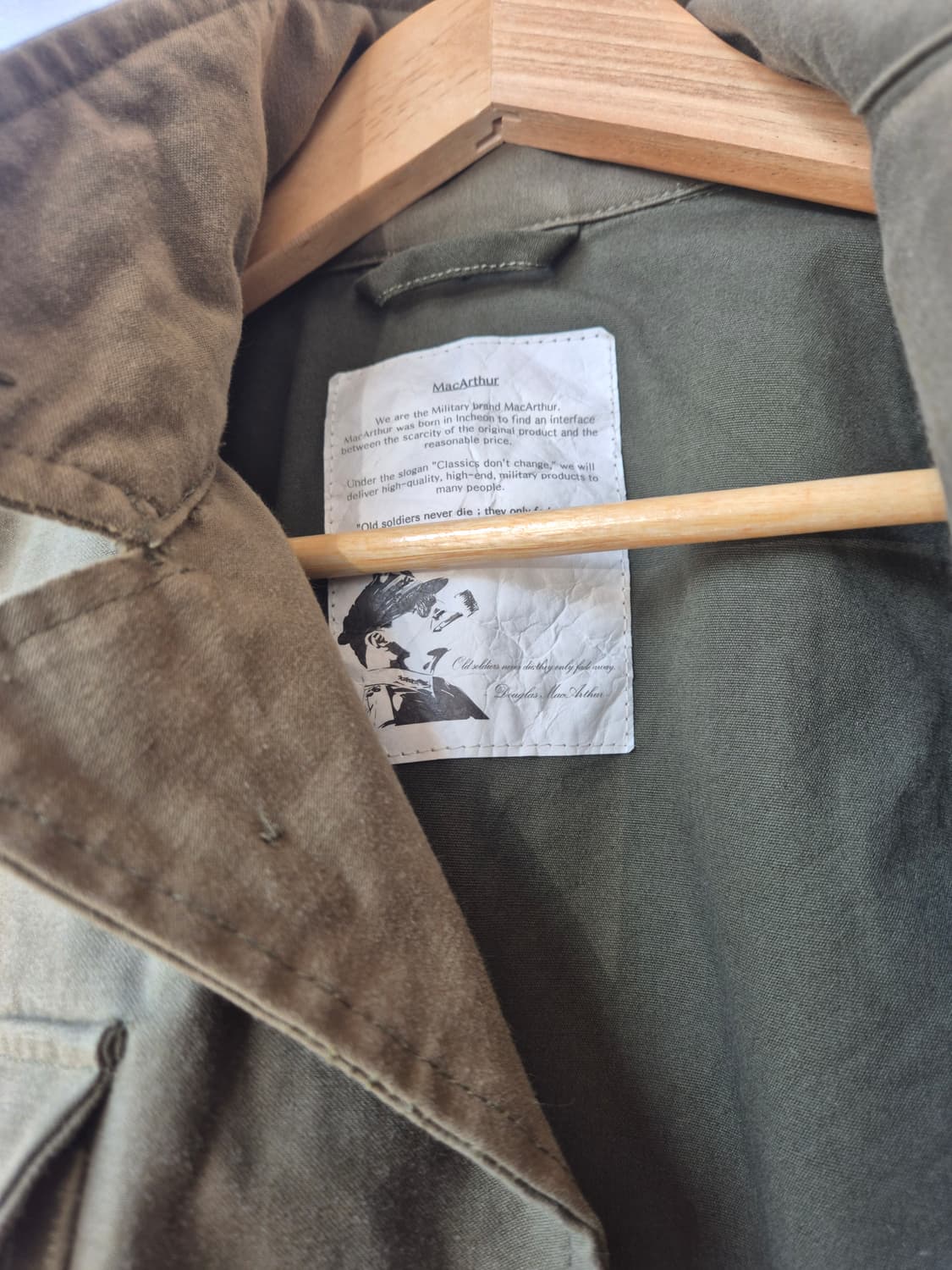 MacArthur 카키 야상 M-1943 36R (오리지널) 상품이미지4