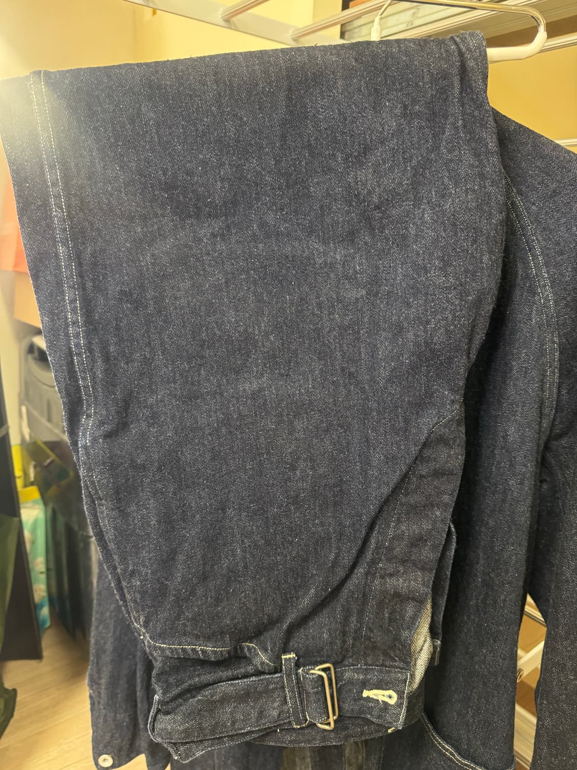 코모리 24SS 벨티드 데님 워크자켓 셋업 상의3 하의 2 상품이미지2