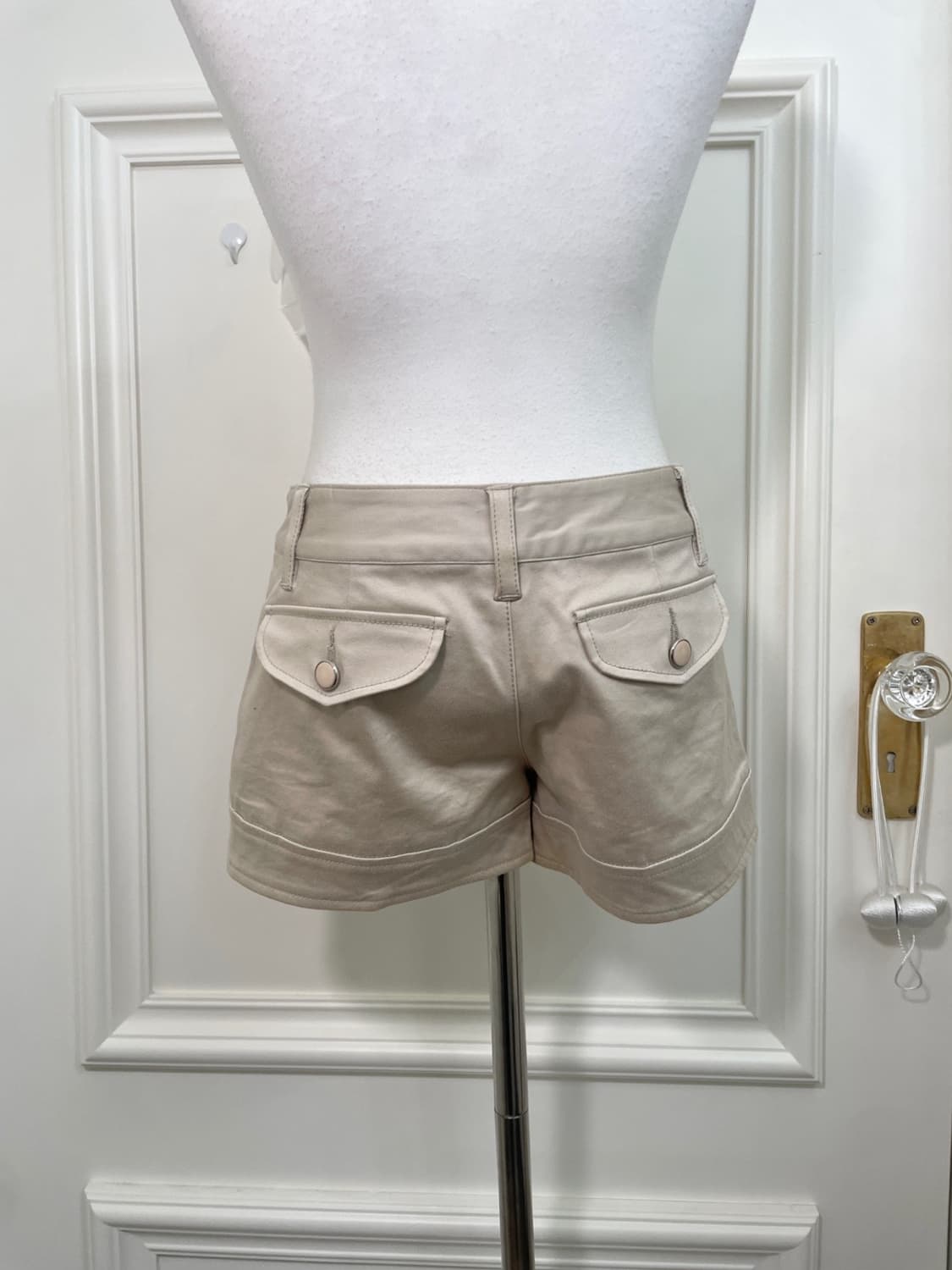 creambeige button point mini pants 상품이미지4