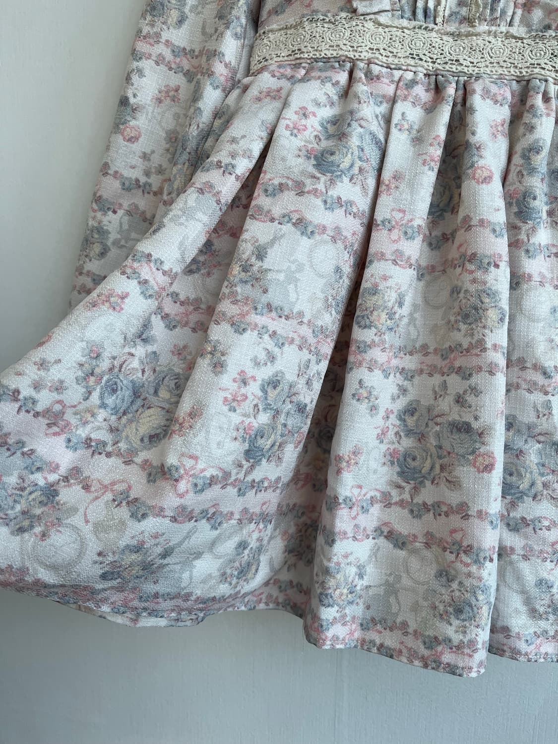 리즈리사 플라워 프릴 리본 원피스 상품이미지5