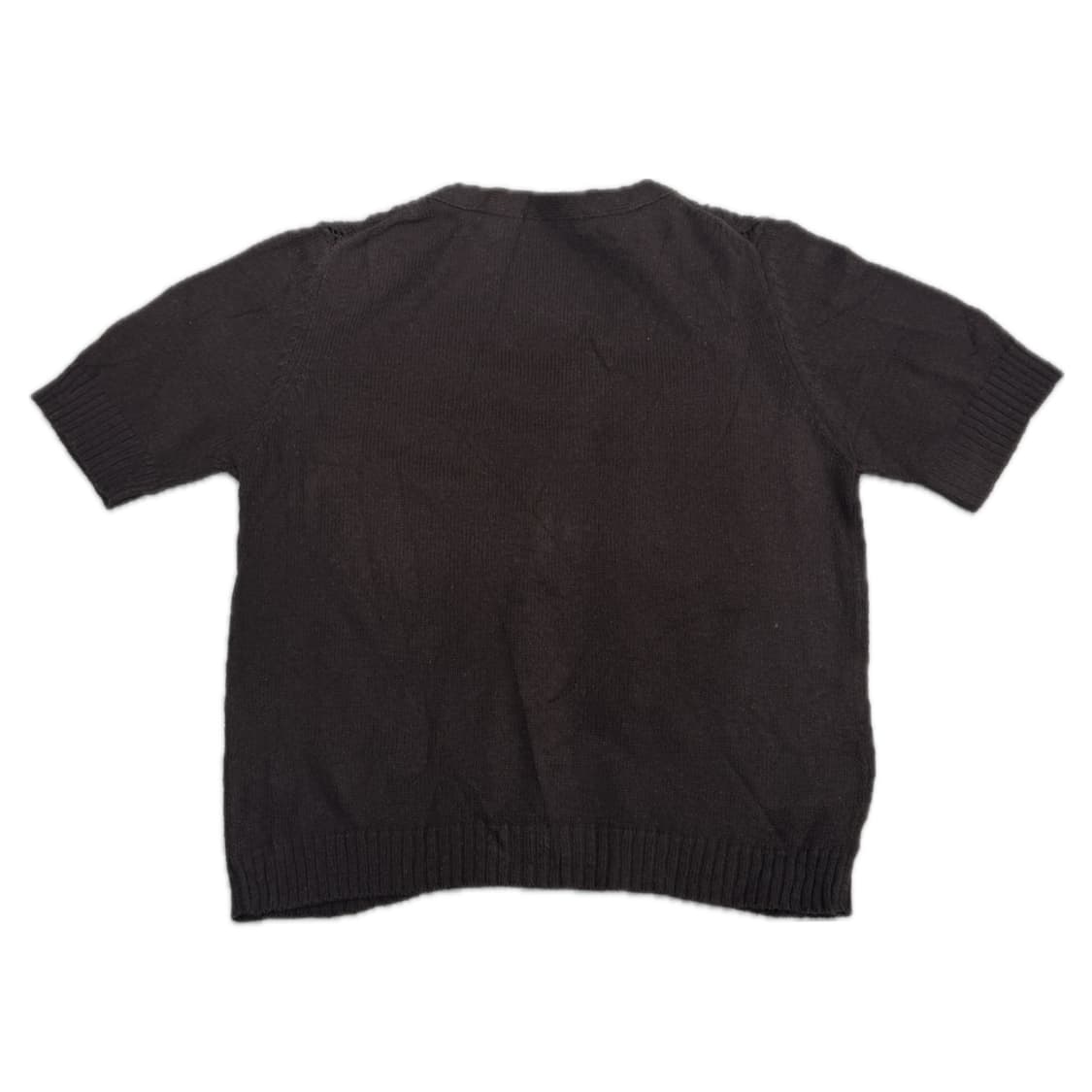 재팬 크로커다일 반팔 브이넥 니트 가디건 핀터 그런지 히피 라떼 모리걸 상품이미지4