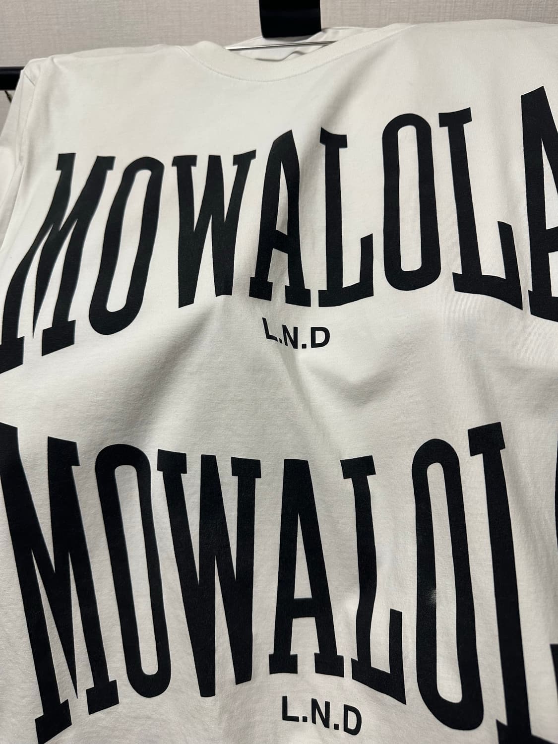 Mowalola 모와로라 로고 반팔 L 화이트 상품이미지2