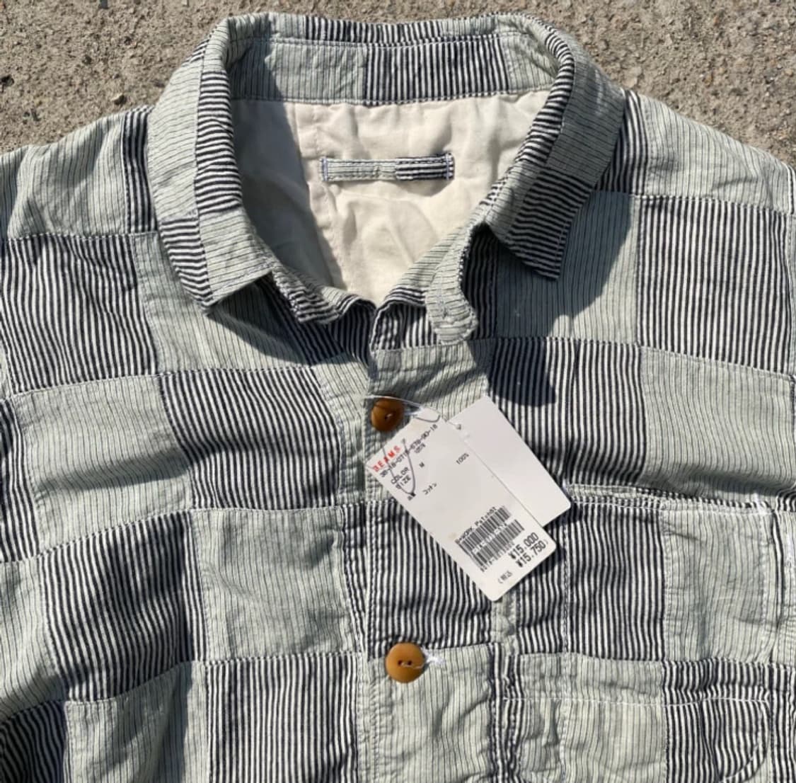 일본 빔즈 패치워크 커버올 자켓 M 상품이미지2