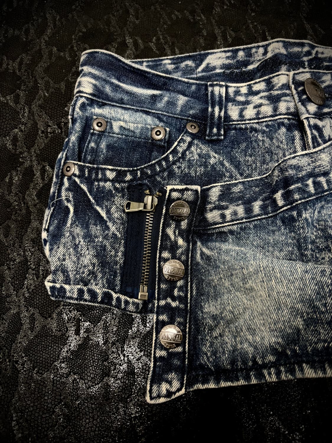 “Vintage” 00’s Mood Unbalanced Zipper Sh 상품이미지6