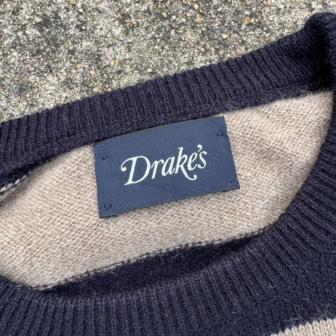 [M~L] Drakes 단가라 니트  상품이미지6