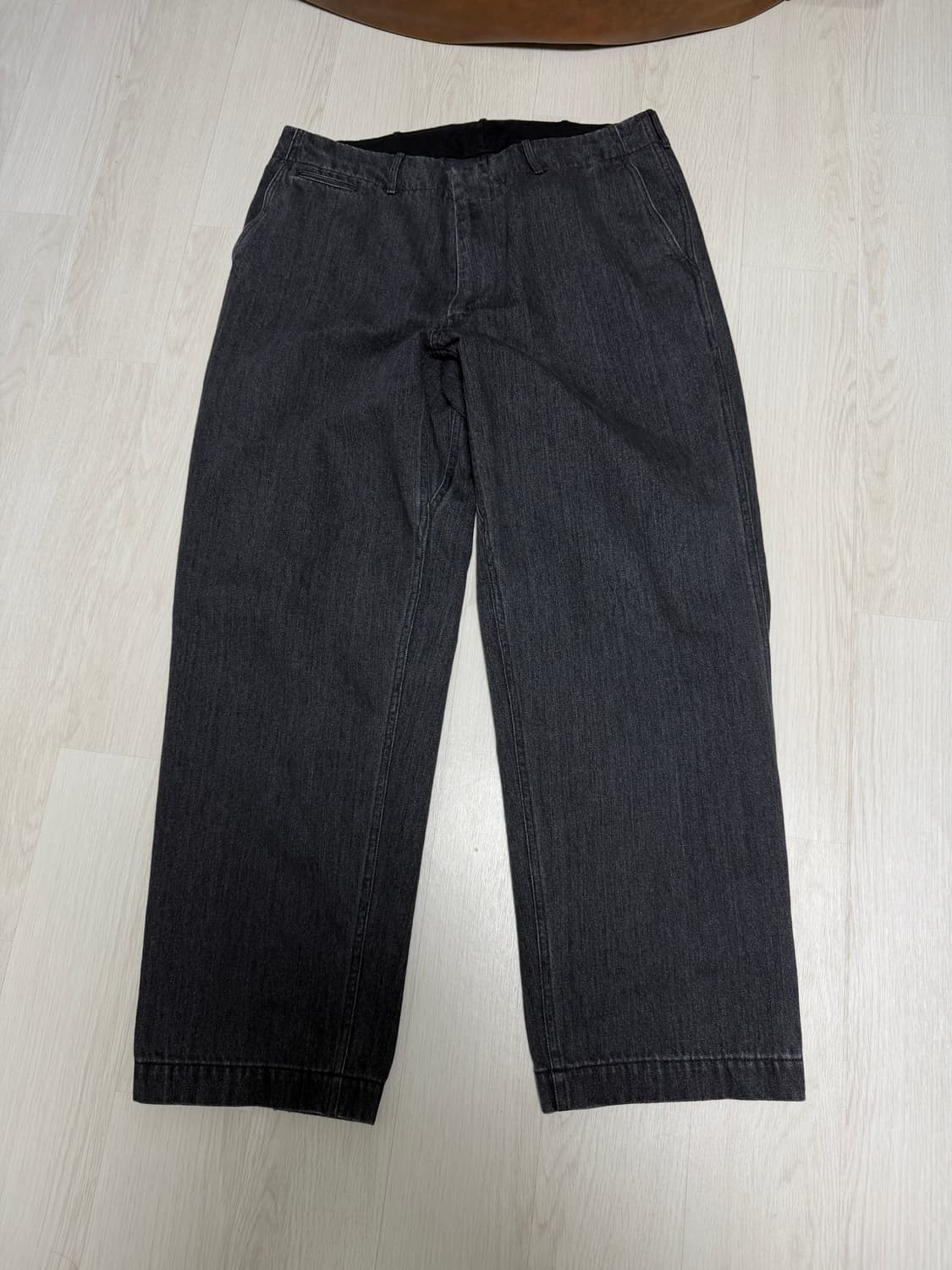 나나미카 와이드 데님 팬츠 그레이 상품이미지1