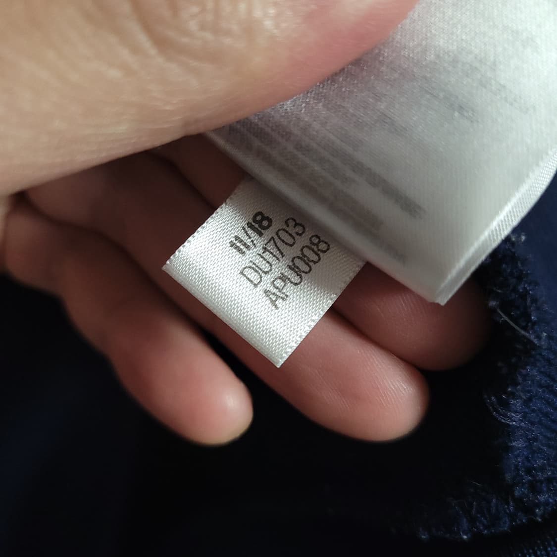 (XL) ADIDAS 아디다스 바스켓볼 클럽 삼선 후드집업 네이비 상품이미지4