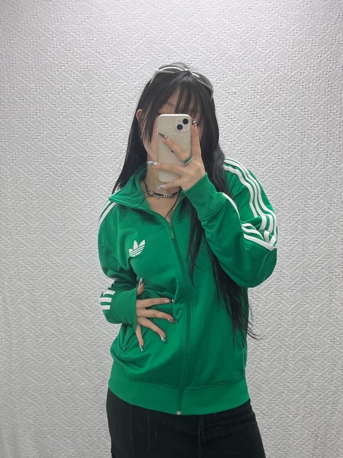 아디다스 파이어버드 그린 트랙탑 집업 져지 100 C05075 상품이미지2