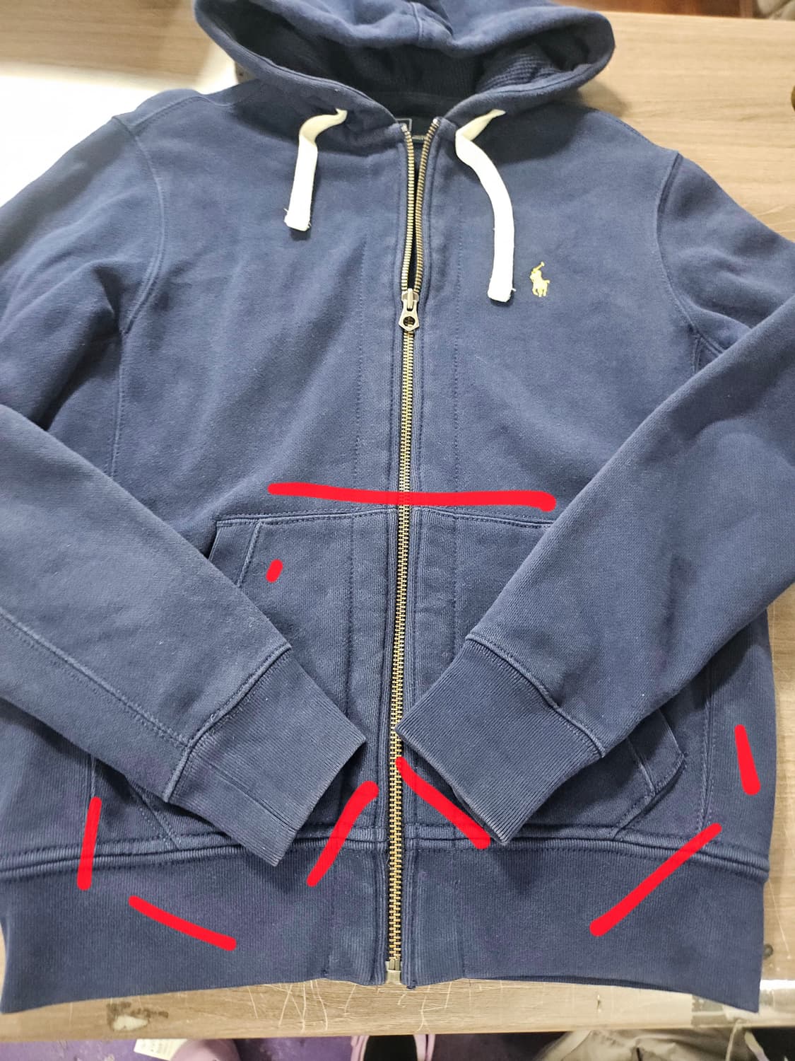 폴로 랄프로렌 포니 후두집업 M 상품이미지9