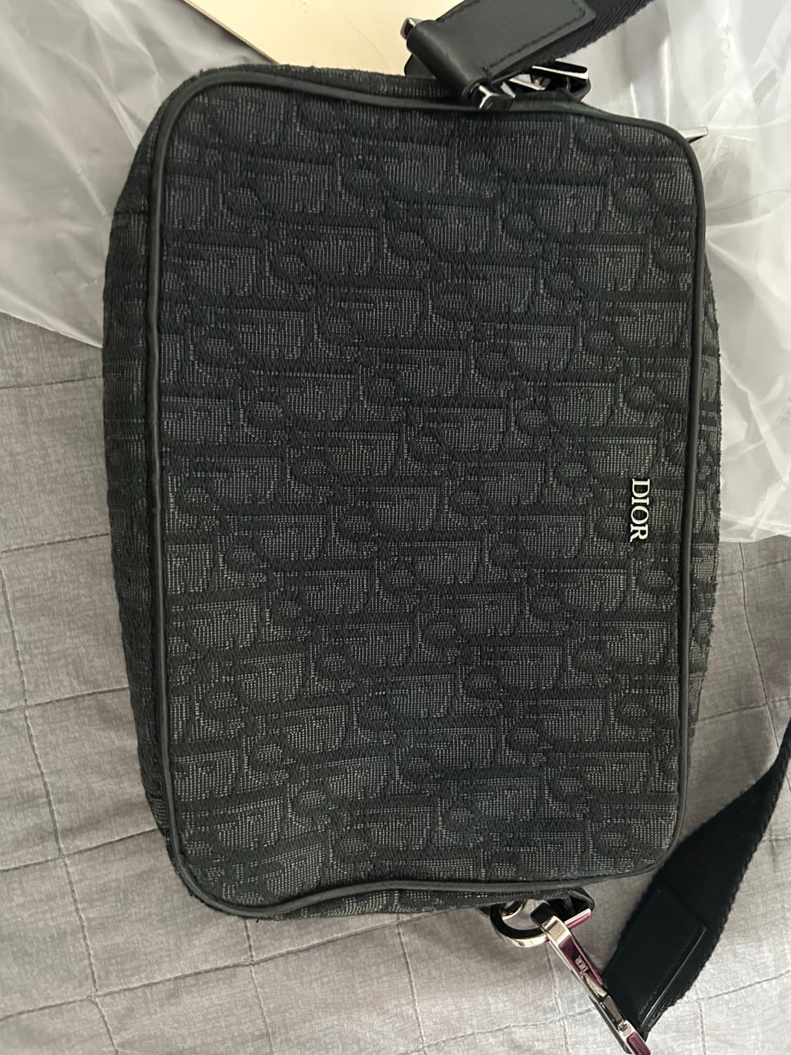 디올 오블리크 트리플 새들 크로스백 블랙  상품이미지3