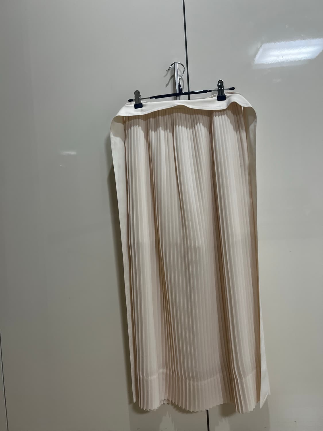 [RECTO] 렉토 정품 플리츠 롱 스커트 아이보리 (XS) 상품이미지2