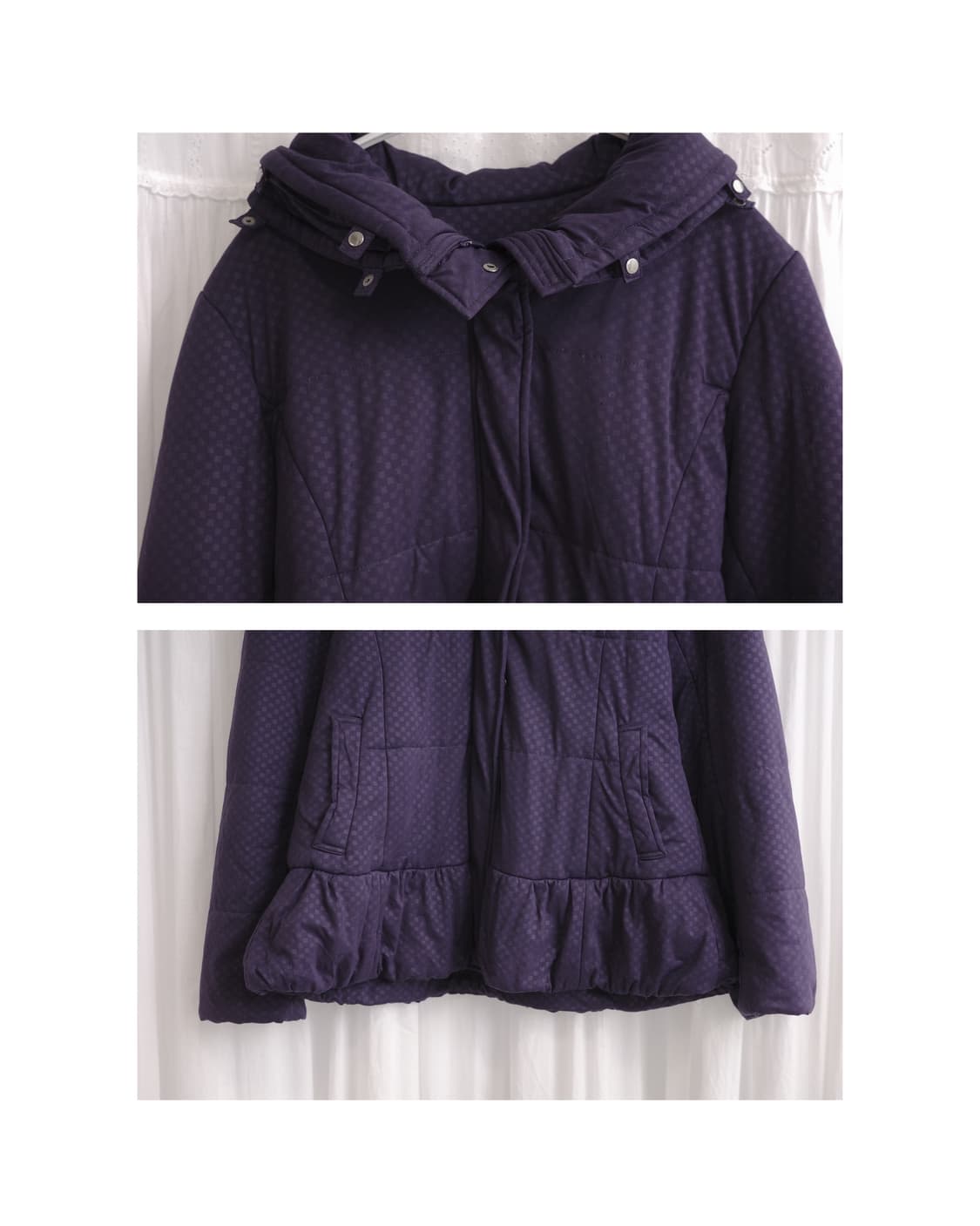 Purple shirring padding 상품이미지3