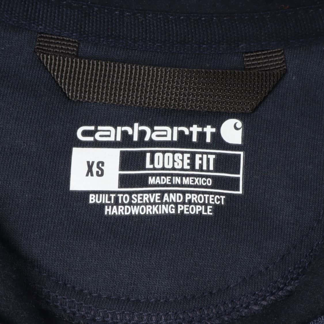 칼하트 네이비 k122 루즈 핏 스웨트 후드집업 상품이미지8