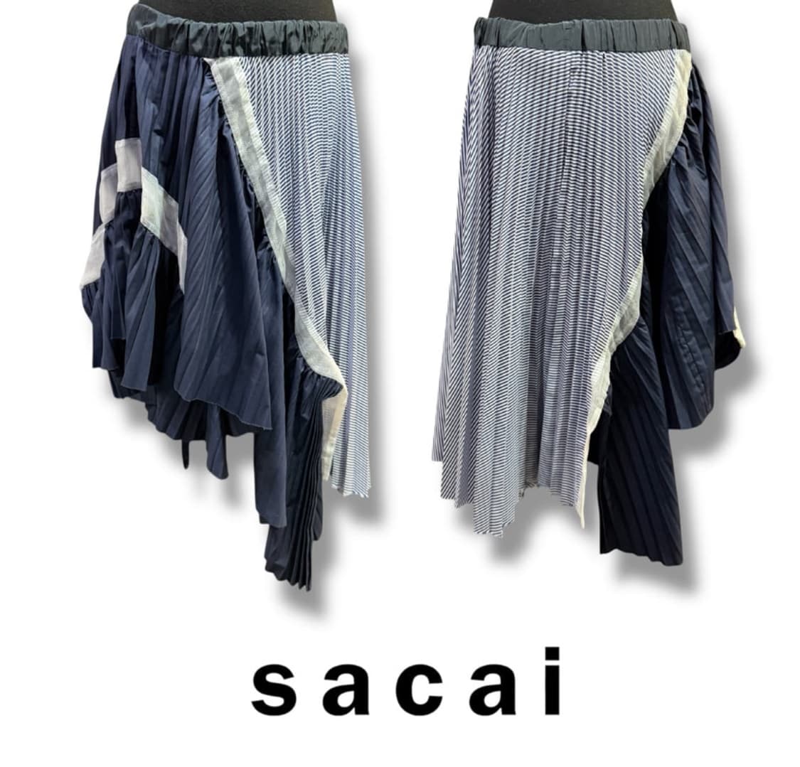 사카이 언발란스 플리츠 스커트 상품이미지2