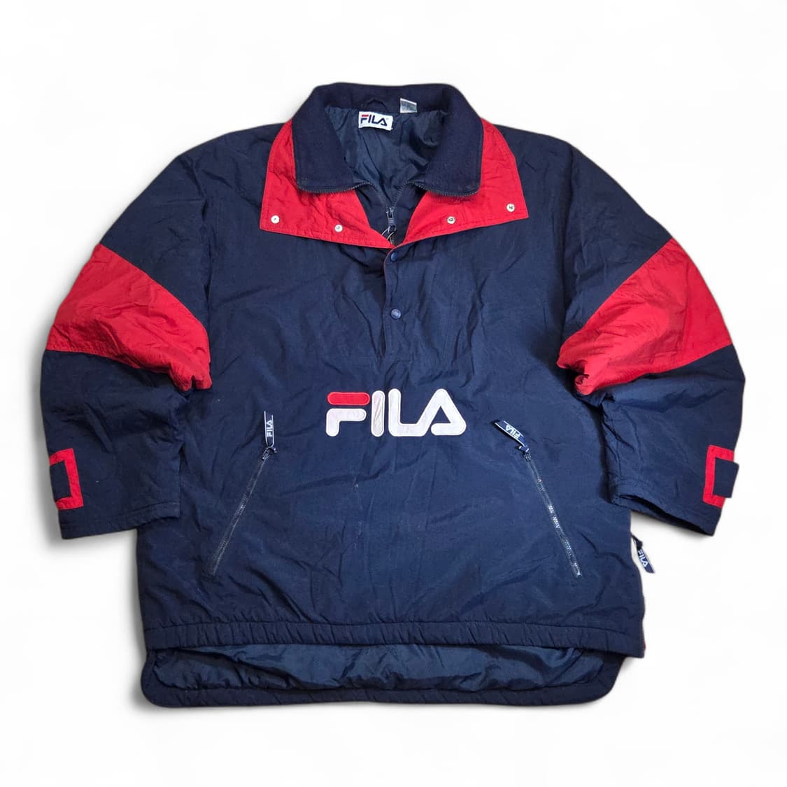 올드스쿨 필라 빅로고 아노락 점퍼 (실2XL)
 상품이미지1