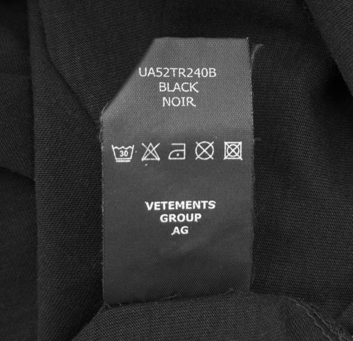 [L] 베트멍 남성 아이코닉 백로고 반팔 티셔츠 블랙 UA52TR240B 상품이미지9