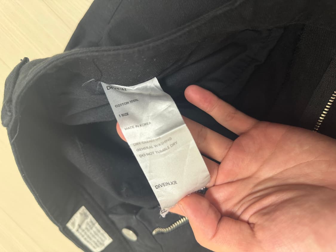 다이브인 워시드 베른 카고 팬츠 블랙 상품이미지2