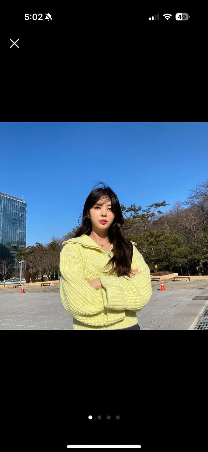 인사일런스 (InSilence) 알파카 하프 지퍼 풀오버 니트 상품이미지3
