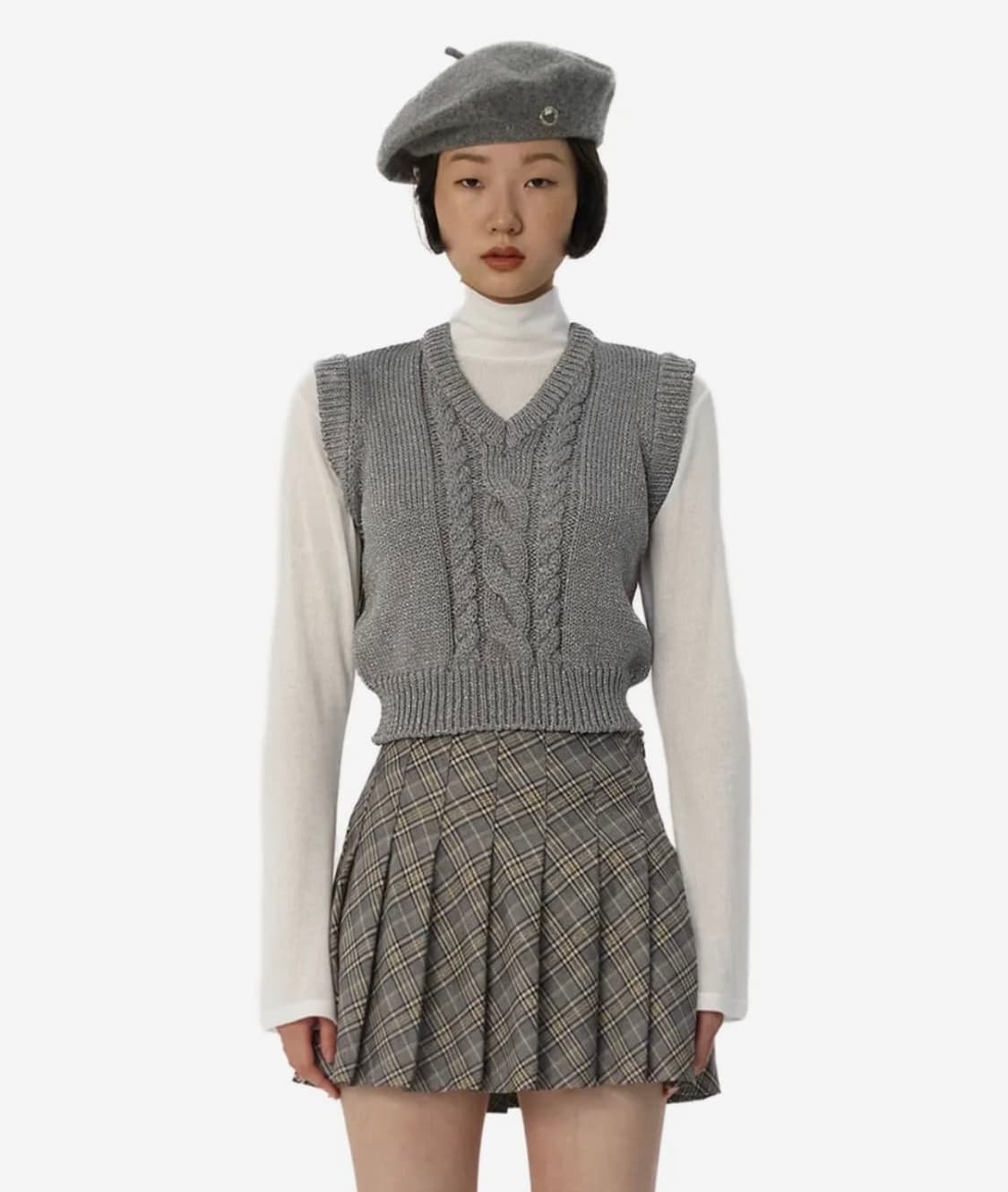 Curetty vest 큐리티 니트 조끼 상품이미지1