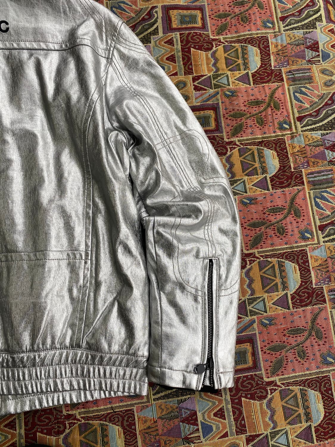 [M] DOHC Revolution 실버 바이커 자켓 상품이미지7