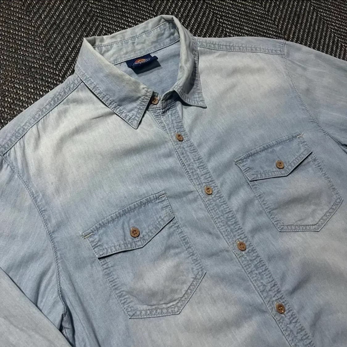 DICKIES 디키즈 워싱 데님 셔츠 상품이미지4