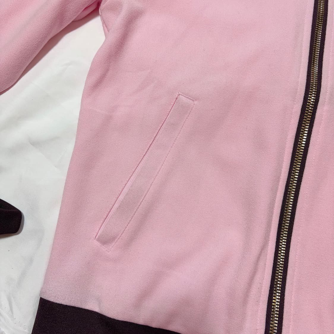 아디다스 베켄바우어 핑크 트랙탑 져지 핑크 브라운 상품이미지7