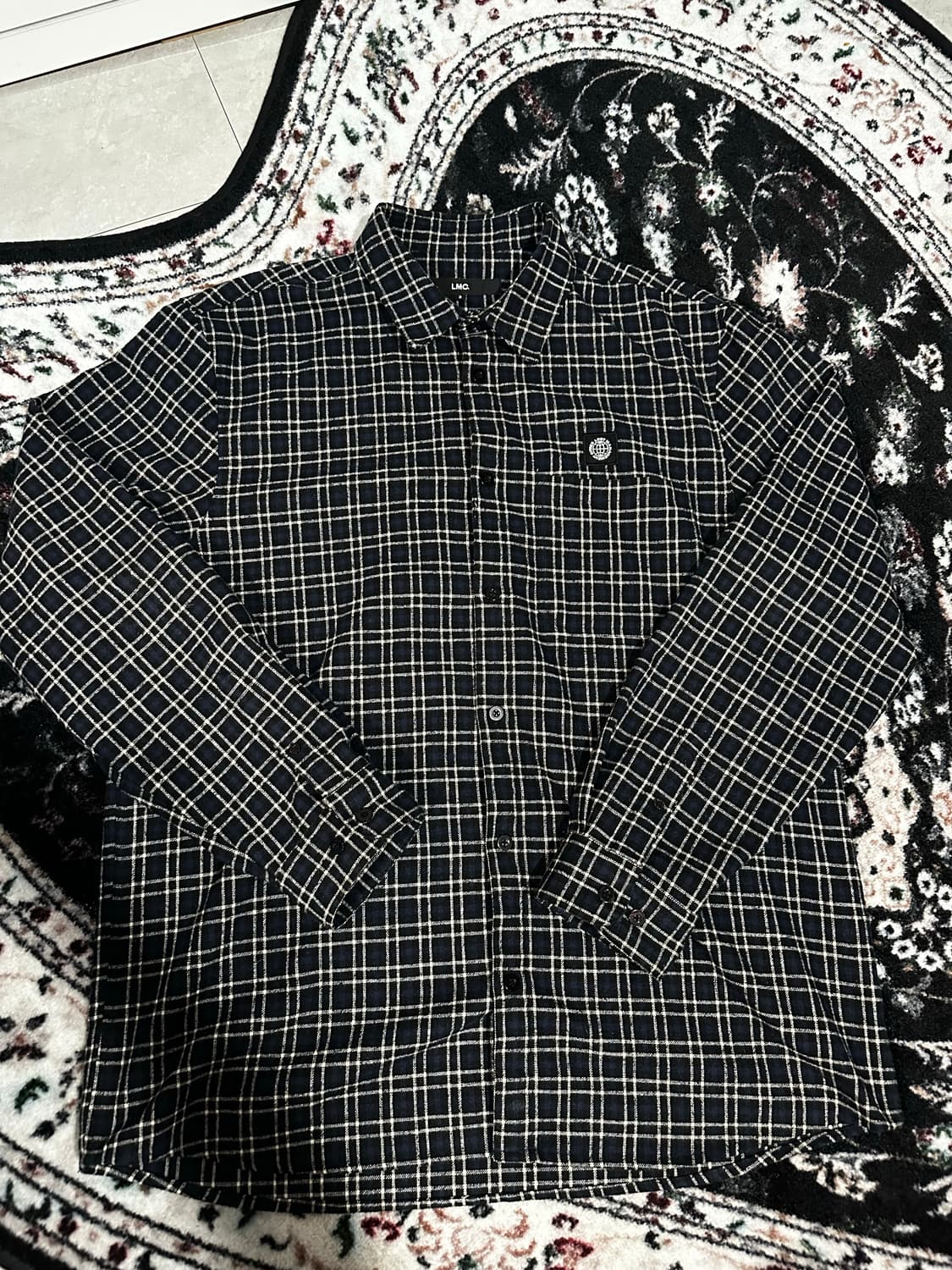 LMC 백로고 울 체크 플란넬 셔츠 상품이미지2