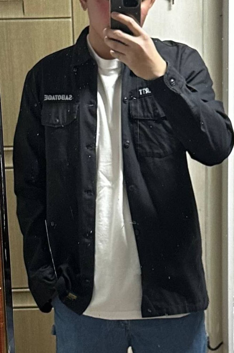 칼하트 Sabotage 블랙 셔츠 긴팔 상품이미지2