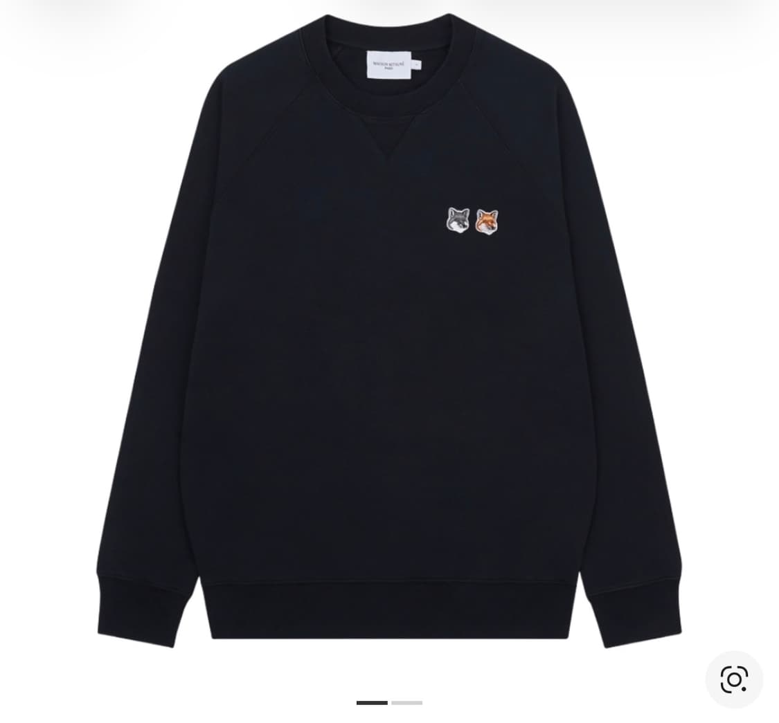 메종 키츠네 더블폭스 헤드 패치 맨투맨 상품이미지1