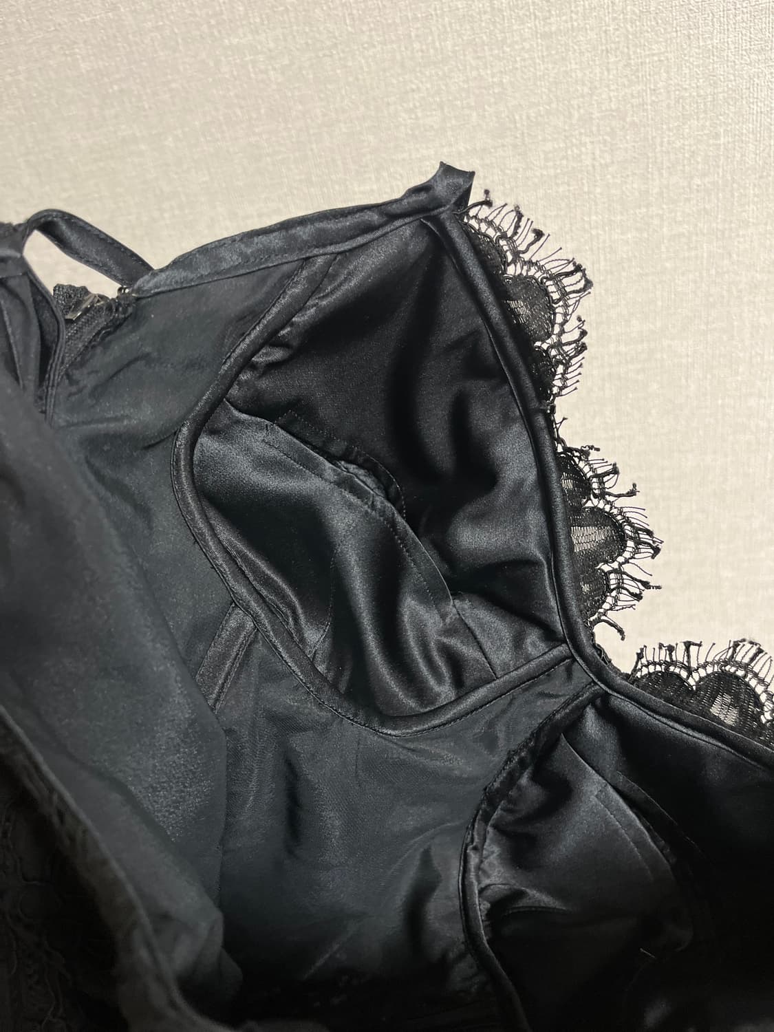 [펑크 갸루] 블랙 레이스 코르셋 상품이미지3