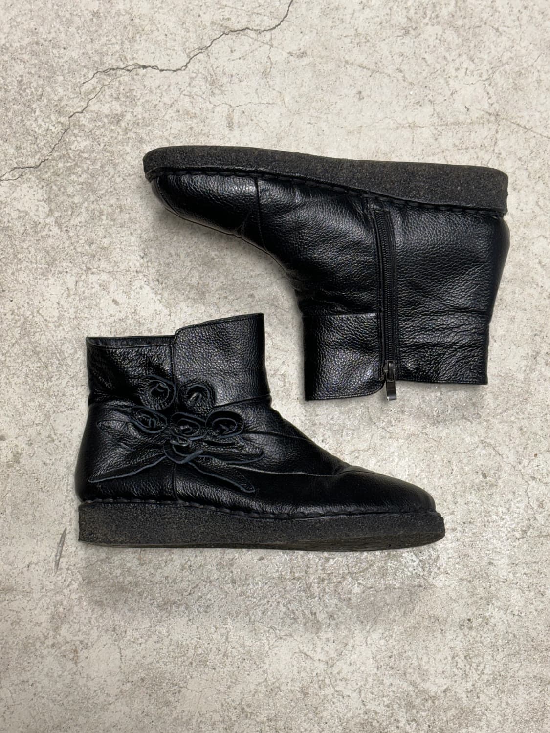 쌈지 레더 앵클 부츠 상품이미지8