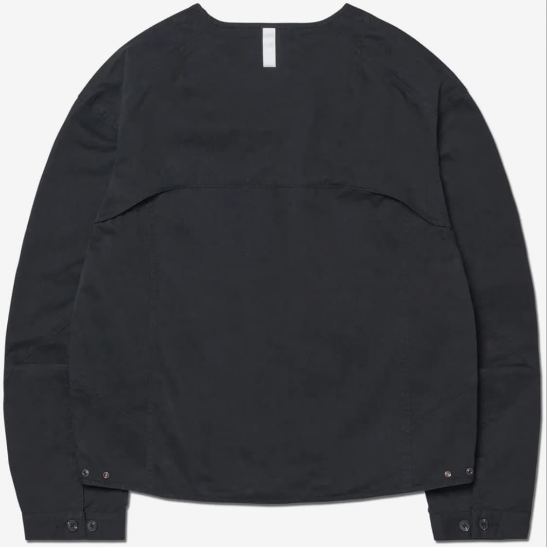 노매뉴얼 COLLARLESS JACKET - WASHED BLACK 상품이미지2