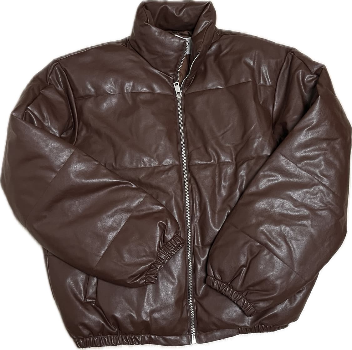 CMNM STUIO 레더패딩 브라운 상품이미지1