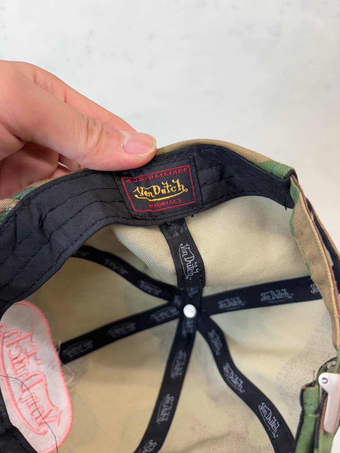 Von dutch 본더치 빈티지 카모 볼캡 상품이미지5