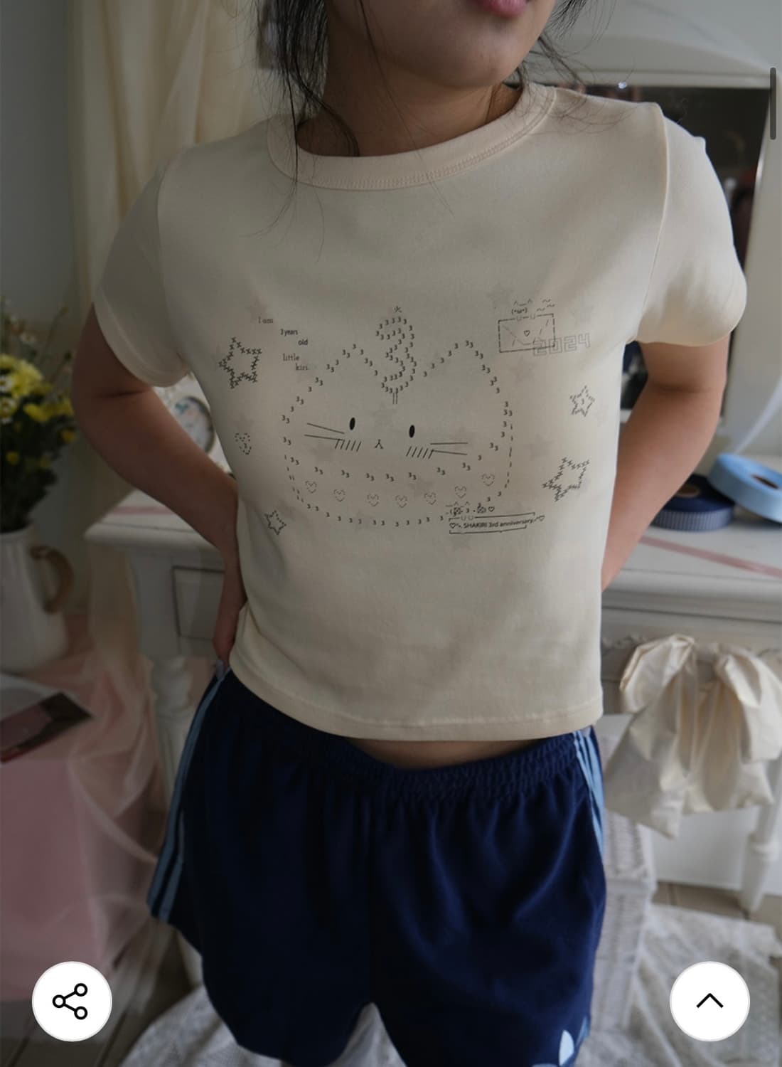 (새상품) 샤키리 Birthday kiri top 상품이미지1