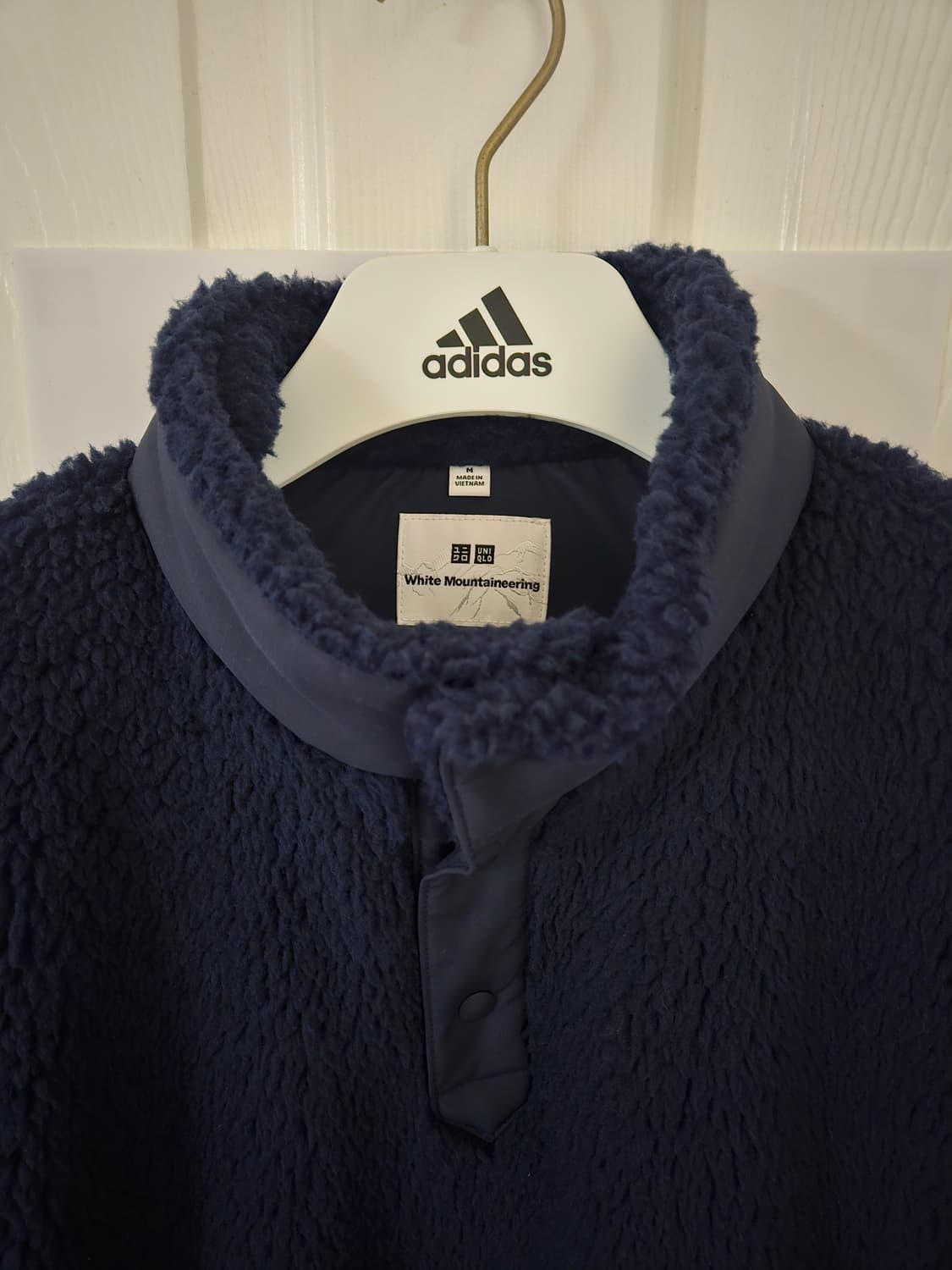 유니클로 화이트 마운티니어링 풀오버 네이비 M 상품이미지3