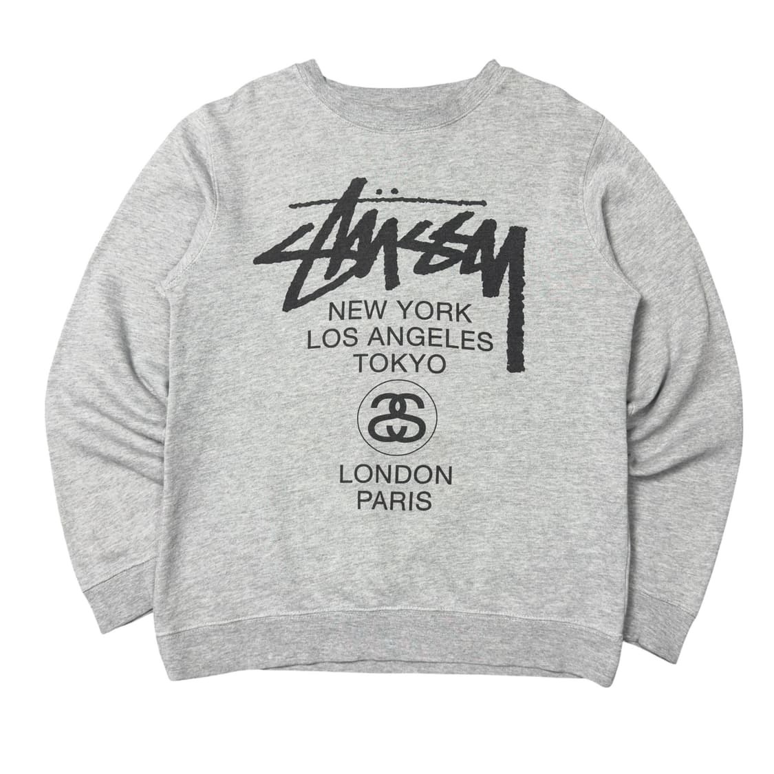 (S) 00s 스투시 월드투어 맨투맨 그레이 상품이미지1